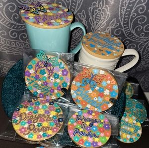 Coffee cup/Cup Covers or coasters.